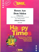 Rosen Aus Dem Suden by Strauss Johann - Naulais Jerome - for 4 Bassoons (4 Bassoons (Piano Guitar Bass Guitar and Drums optional))