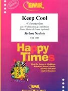Keep Cool by Naulais Jerome for 3 Violoncellos and Contrabass (3 Violoncellos and Contrabass (Piano Guitar and Drums optional))