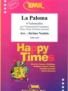 La Paloma by Naulais Jerome for 3 Violoncellos and Contrabass (3 Violoncellos and Contrabass (Piano Guitar and Drums optional))