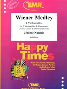 Wiener Medley by Naulais Jerome for 3 Violoncellos and Contrabass (3 Violoncellos and Contrabass (Piano Guitar and Drums optional))