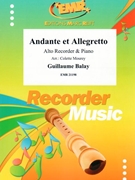 Andante et Allegretto by Balay Guillaume - Mourey Colette - for Alto Recorder and Piano (Alto Recorder and Piano)