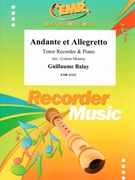 Andante et Allegretto by Balay Guillaume - Mourey Colette - for Tenor Recorder and Piano (Tenor Recorder and Piano)