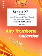 Sonata # 1 in D minor by Galliard Johann Ernst - Mortimer John Glenesk - for Alto Trombone and Piano (Alto Trombone and Piano)