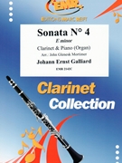 Sonata # 4 in E minor by Galliard Johann Ernst - Mortimer John Glenesk - for Clarinet and Piano (Clarinet and Piano)