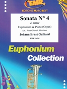 Sonata # 4 in E minor by Galliard Johann Ernst - Mortimer John Glenesk - for Euphonium and Organ (Euphonium and Organ)