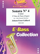 Sonata # 4 in E minor by Galliard Johann Ernst - Mortimer John Glenesk - for Eb Bass and Organ (Eb Bass and Organ)