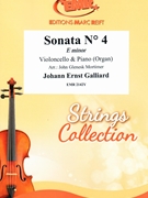 Sonata # 4 in E minor by Galliard Johann Ernst - Mortimer John Glenesk - for Violoncello and Organ (Violoncello and Organ)
