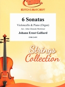 6 Sonatas by Galliard Johann Ernst - Mortimer John Glenesk - for Violoncello and Piano (Violoncello and Piano)
