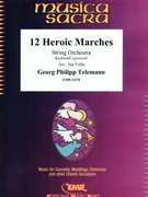 12 Heroic Marches by Telemann Georg Philipp - Valta Jan - for String Orchestra (String Orchestra)