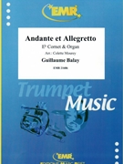 Andante et Allegretto by Balay Guillaume - Mourey Colette - for Eb Cornet and Organ (Eb Cornet and Organ)