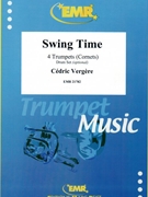 Swing Time by Vergere Cedric for 4 Trumpets (4 Trumpets (Drum Set optional))
