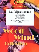 La Rejouissance by Telemann Georg Philipp - Naulais Jerome - for 8 Clarinets (8 Clarinets (Piano Timpani Glockenspiel Snare Drum optional))