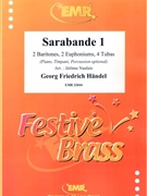 Sarabande 1 by Handel George Frideric - Naulais Jerome - for 2 Baritones 2 Euphoniums 4 Tubas (2 Baritones 2 Euphoniums 4 Tubas (Piano Timpani Percussion optional))