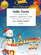 Stille Nacht by Naulais Jerome for 2 Baritones 2 Euphoniums 4 Tubas (2 Baritones 2 Euphoniums 4 Tubas (Piano / Guitar / Percussion optional))