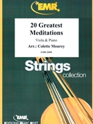 20 Greatest Meditations by Mourey Colette for Viola and Organ (Viola and Organ)
