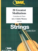 20 Greatest Meditations by Mourey Colette for Contrabass and Piano (Contrabass and Piano)