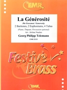 La Generosite by Telemann Georg Philipp - Naulais Jerome - for 2 Baritones 2 Euphoniums 4 Tubas (2 Baritones 2 Euphoniums 4 Tubas (Piano / Timpani / Percussion optional))