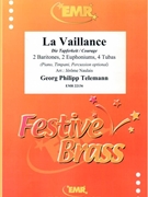 La Vaillance by Telemann Georg Philipp - Naulais Jerome - for 2 Baritones 2 Euphoniums 4 Tubas (2 Baritones 2 Euphoniums 4 Tubas (Piano / Timpani / Percussion optional))