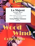 La Majeste by Telemann Georg Philipp - Naulais Jerome - for 8 Bassoons (8 Bassoons (Piano Timpani Percussion optional))