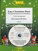 Easy Christmas Duos by Mortimer John Glenesk for 2 Alto Saxophones (2 Alto Saxophones (Piano / Keyboard optional + Play Back / Play Along CD))