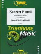 Konzert f-moll by Handel George Frideric for Alto Trombone and Piano (Alto Trombone and Piano)