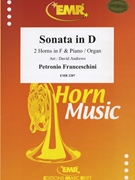 Sonata in D by Franceschini Petronio - Andrews David - for 2 Horns and Organ (2 Horns and Organ)