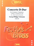 Concerto D-Dur by Telemann Georg Philipp - Drechsler Hans-Joachim - for 2 Trumpets 2 Flugelhorns 2 Horns 3 Trombones and Tuba (2 Trumpets 2 Flugelhorns 2 Horns 3 Trombones and Tuba)