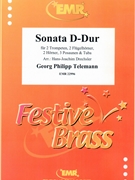Sonata D-Dur by Telemann Georg Philipp - Drechsler Hans-Joachim - for 2 Trumpets 2 Flugelhorns 2 Horns 3 Trombones and Tuba (2 Trumpets 2 Flugelhorns 2 Horns 3 Trombones and Tuba)