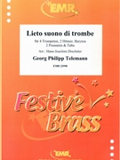 Lieto suono di Trombe by Telemann Georg Philipp - Drechsler Hans-Joachim - for 4 Trumpets 2 Horns Baryton (4 Trumpets 2 Horns Baryton (Solo) 2 Trombones and Tuba)