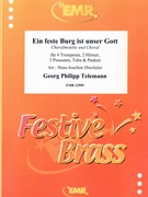 Ein feste Burg ist unser Gott by Telemann Georg Philipp - Drechsler Hans-Joachim - for 4 Trumpets 2 Horns 3 Trombones Tuba and Drums (4 Trumpets 2 Horns 3 Trombones Tuba and Drums)