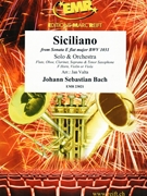 Siciliano by Bach Johann Sebastian - Valta Jan - for Soprano Saxophone and Orchestra (Soprano Saxophone and Orchestra)