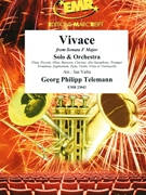 Vivace by Telemann Georg Philipp - Valta Jan - for Euphonium and Orchestra (Euphonium and Orchestra)