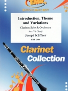 Introduction Theme and Variations by Kuffner Joseph - Vit Chudy - for Clarinet and Orchestra (Clarinet and Orchestra)