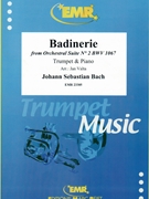 Badinerie by Bach Johann Sebastian - Valta Jan - for Trumpet and Piano (Trumpet and Piano)