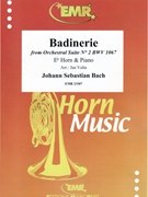 Badinerie by Bach Johann Sebastian - Valta Jan - for Eb Horn and Piano (Eb Horn and Piano)