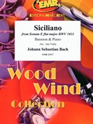 Siciliano by Bach Johann Sebastian - Valta Jan - for Bassoon and Piano (Bassoon and Piano)