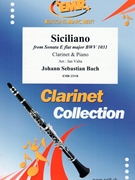 Siciliano by Bach Johann Sebastian - Valta Jan - for Clarinet and Piano (Clarinet and Piano)