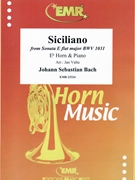Siciliano by Bach Johann Sebastian - Valta Jan - for Eb Horn and Piano (Eb Horn and Piano)