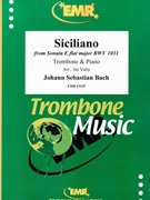 Siciliano by Bach Johann Sebastian - Valta Jan - for Trombone and Piano (Trombone and Piano)