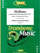 Siciliano by Bach Johann Sebastian - Valta Jan - for Bass Trombone and Piano (Bass Trombone and Piano)