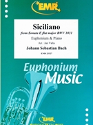 Siciliano by Bach Johann Sebastian - Valta Jan - for Euphonium and Piano (Euphonium and Piano)