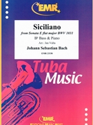 Siciliano by Bach Johann Sebastian - Valta Jan - for Bb Bass and Piano (Bb Bass and Piano)