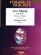 Ave Maria by Verdi Giuseppe - Valta Jan - for Bassoon and Piano (Bassoon and Piano)