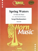 Spring Waters by Rachmaninoff Sergei - Mortimer John Glenesk - for Eb Horn and Piano (Eb Horn and Piano)