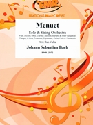 Menuet by Bach Johann Sebastian - Valta Jan - for Piccolo and String Orchestra (Piccolo and String Orchestra)