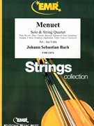 Menuet by Bach Johann Sebastian - Valta Jan - for Tenor Saxophone and String Quartet (Tenor Saxophone and String Quartet)