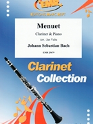 Menuet by Bach Johann Sebastian - Valta Jan - for Clarinet and Piano (Clarinet and Piano)