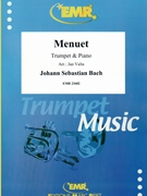 Menuet by Bach Johann Sebastian - Valta Jan - for Trumpet and Piano (Trumpet and Piano)