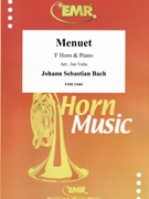 Menuet by Bach Johann Sebastian - Valta Jan - for Horn and Piano (Horn and Piano)