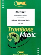 Menuet by Bach Johann Sebastian - Valta Jan - for Trombone and Piano (Trombone and Piano)